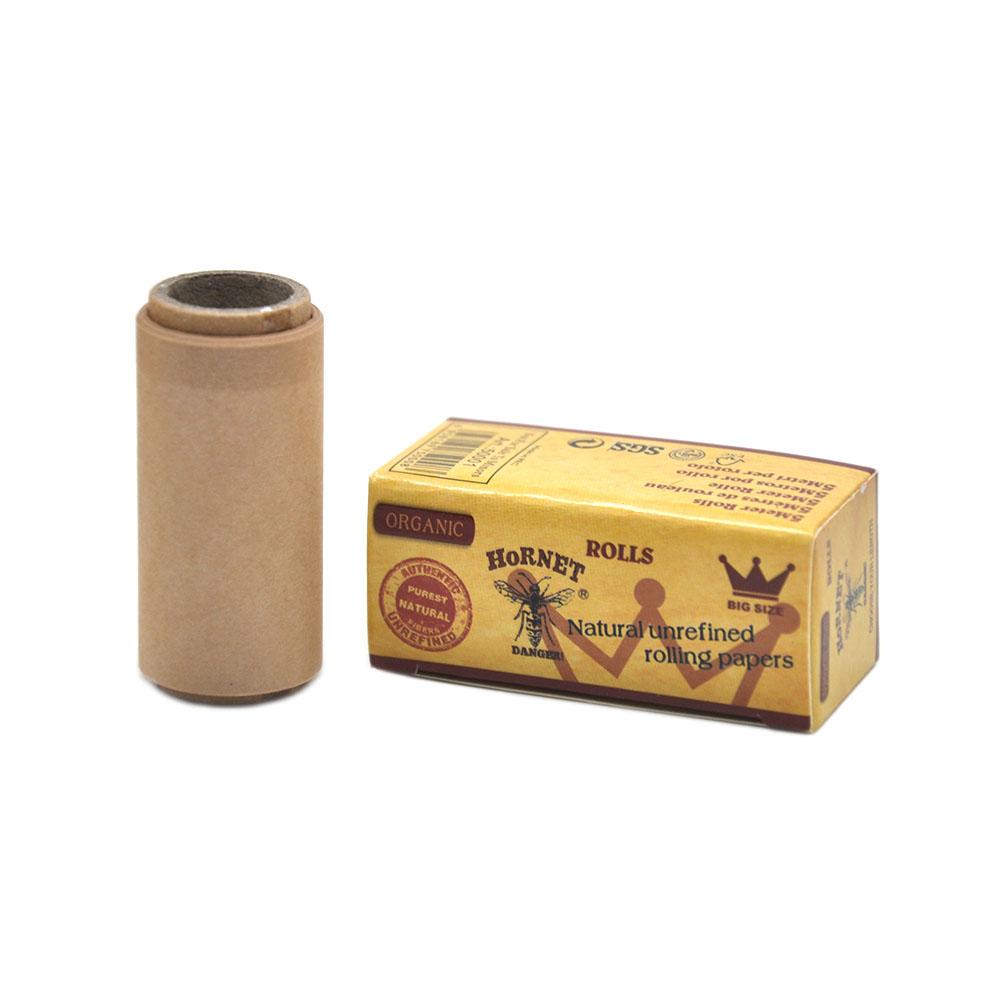 Hornet 5m Natural Unrefined Hemp Rolling Paper 5 Rolls - PuffingBird CA
