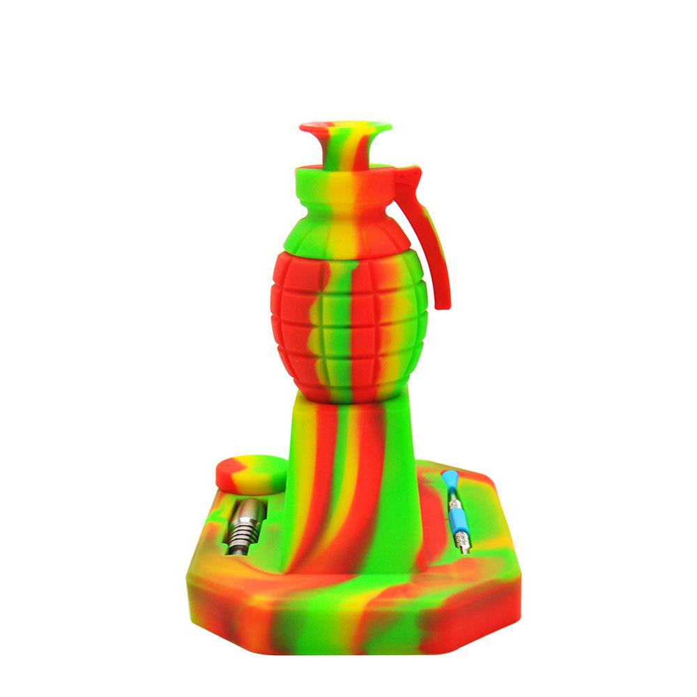 Hand Grenade Silicone Dab Straw - PuffingBird CA