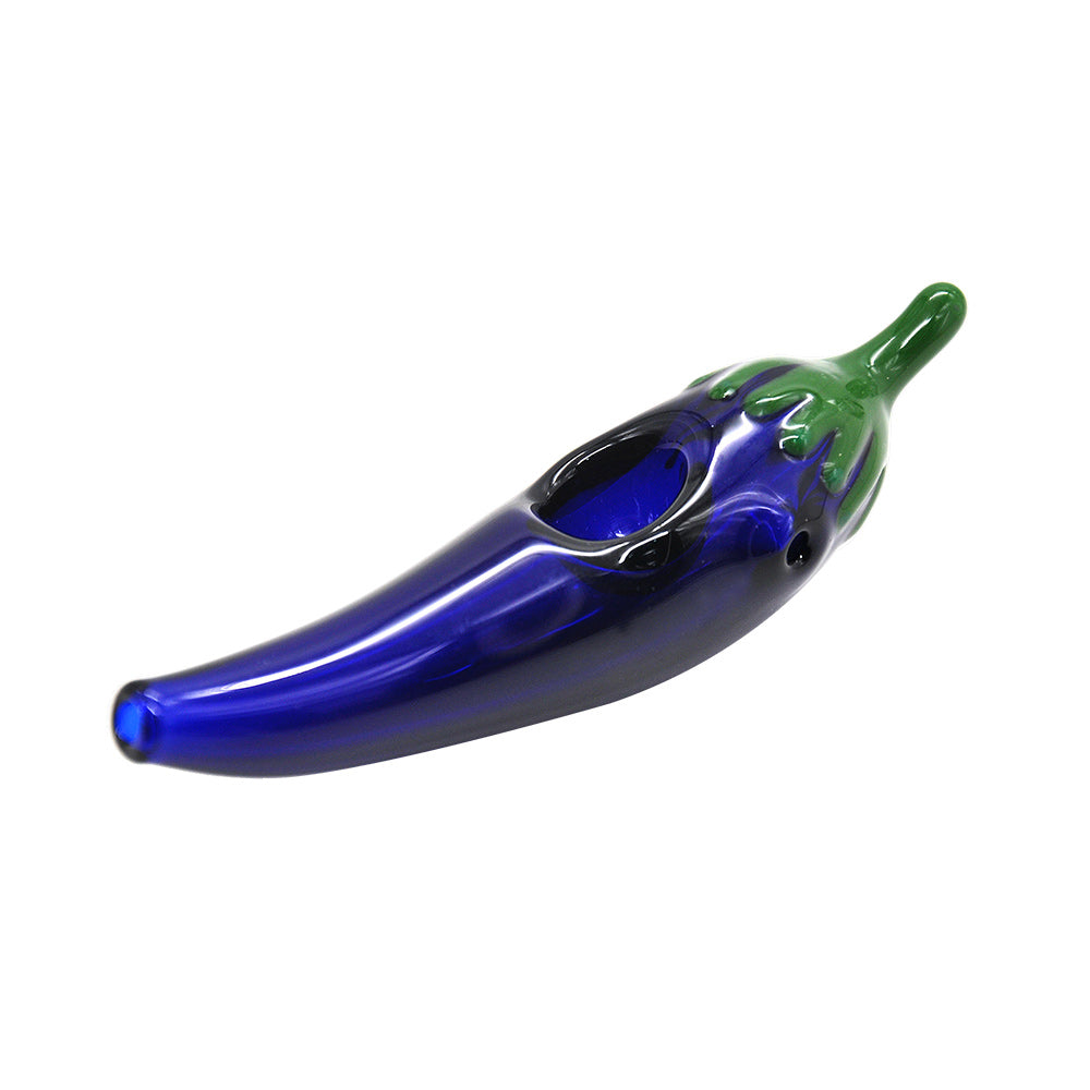 Eggplant Glass Hand Pipe - PuffingBird CA
