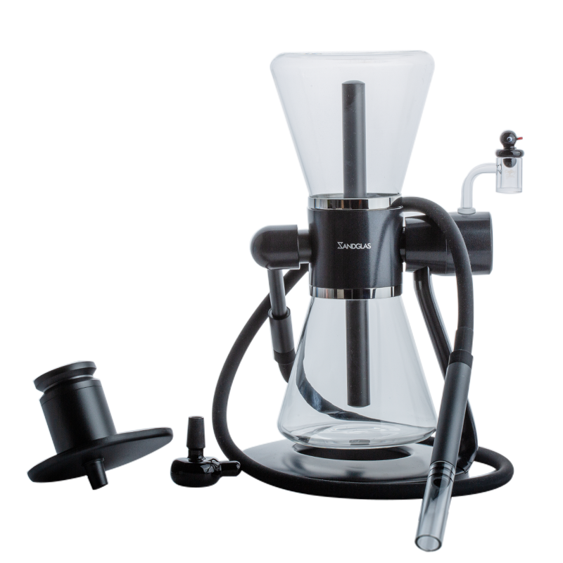 SANDGLAS Gravity Bong w/ Extra Thick Quartz Banger Carb Cap Set - PuffingBird CA