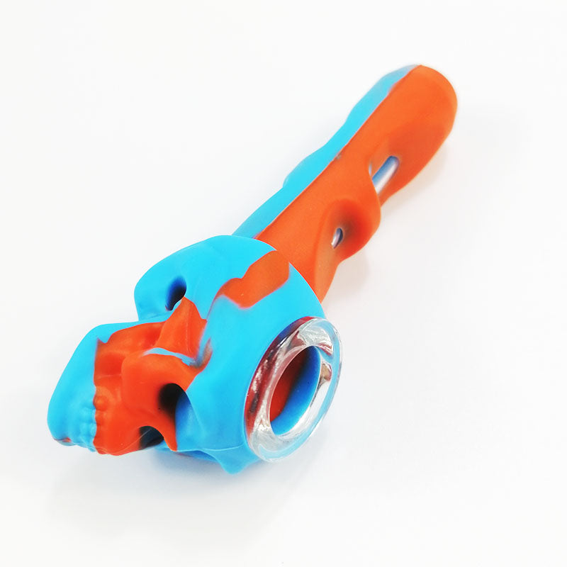 Skull Silicone Hand Pipe - PuffingBird CA