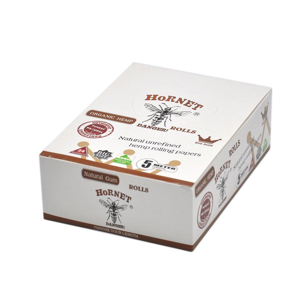 Hornet 5m Natural Rolling Paper 5 Rolls (White) - PuffingBird CA
