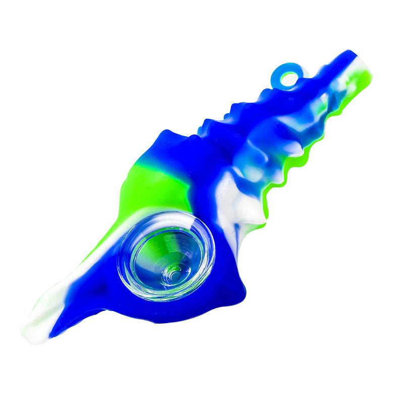 Silicone Conch Hand Pipe With Glass Bowl - PuffingBird CA