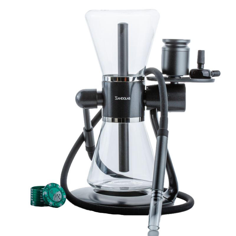 SANDGLAS Gravity Bong w/ Casino Poker Herb Grinder Set - PuffingBird CA