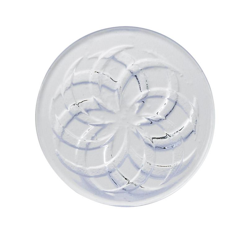 Clear Vortex Pattern Quartz Channel Cap 30mm - PuffingBird CA