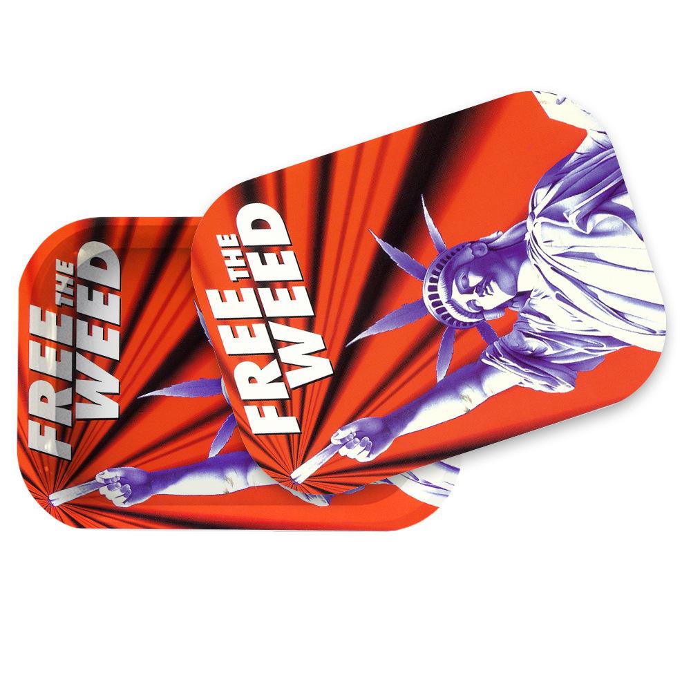 Cover Tinplate Cigarette Metal Rolling Tray - PuffingBird CA