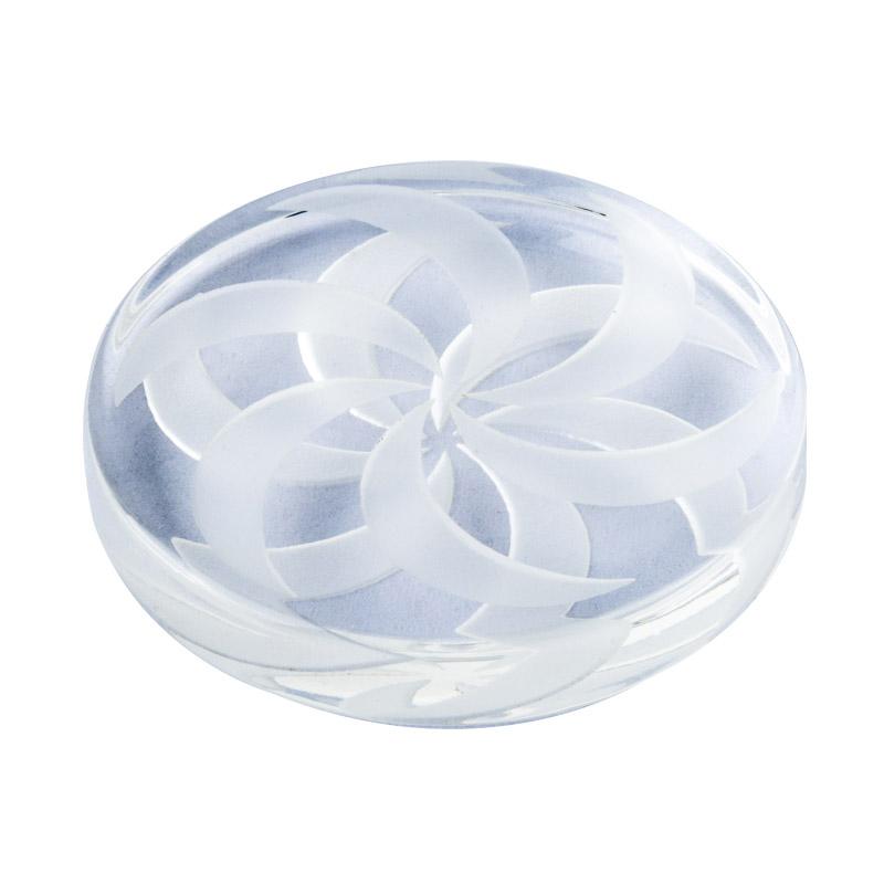 White Vortex Quartz Channel Cap 40mm - PuffingBird CA