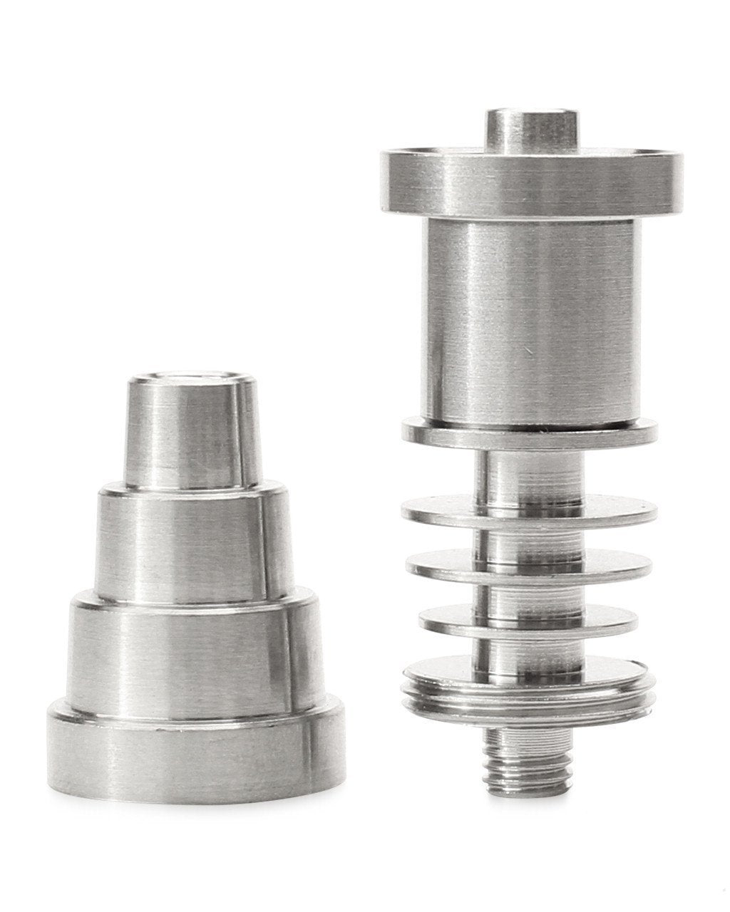 Titanium 16mm/20mm E-Nail Compatible 6-in-1 Universal Domeless Nail/Banger - PuffingBird CA