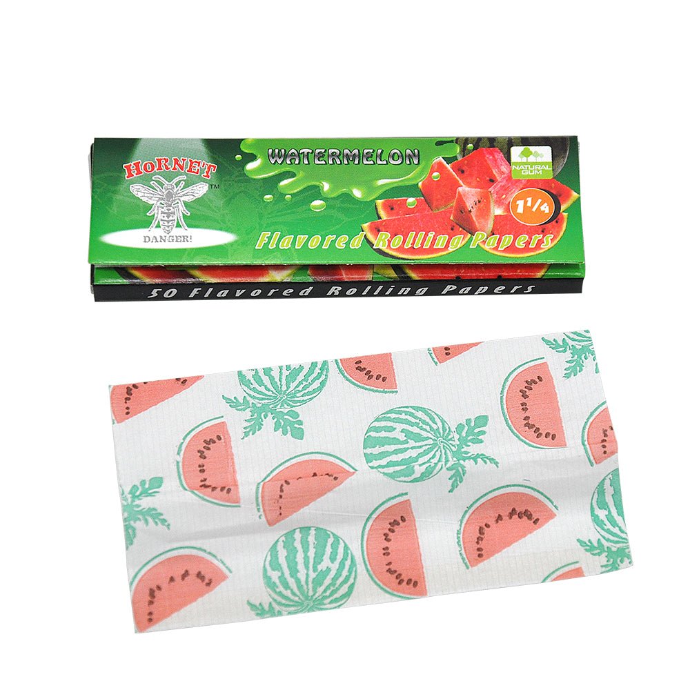 Hornet Watermelon Flavored Rolling Paper Box of 50 Booklets/2500 sheets - PuffingBird CA