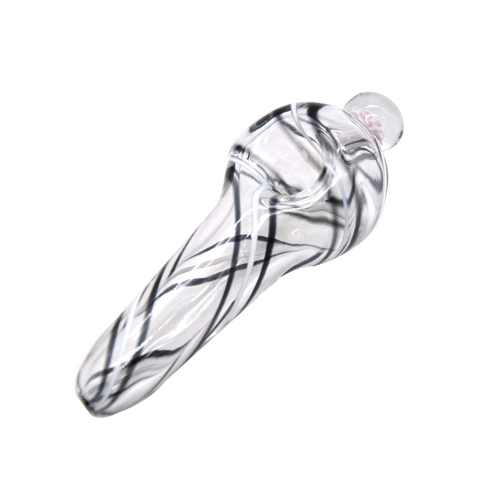 Spiral Heady Glass Spoon Pipe - PuffingBird CA