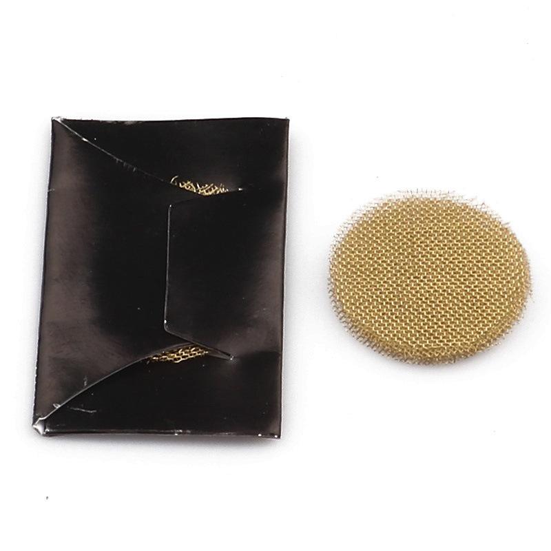 Golden Smoking Pipe and Bong Screen Filters - 100 Packs (5 Screens Each) - PuffingBird CA