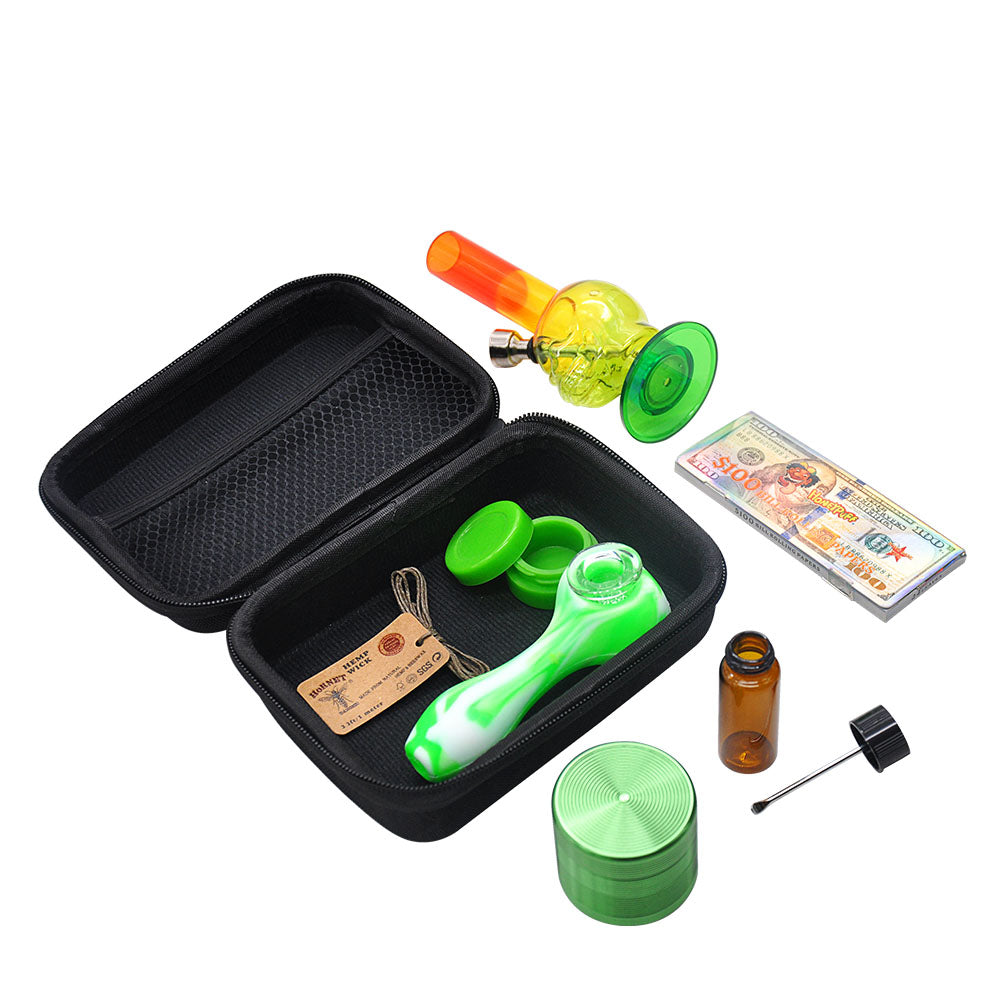 Mini Bong w/Silicone Pipe Portable Kit - PuffingBird CA