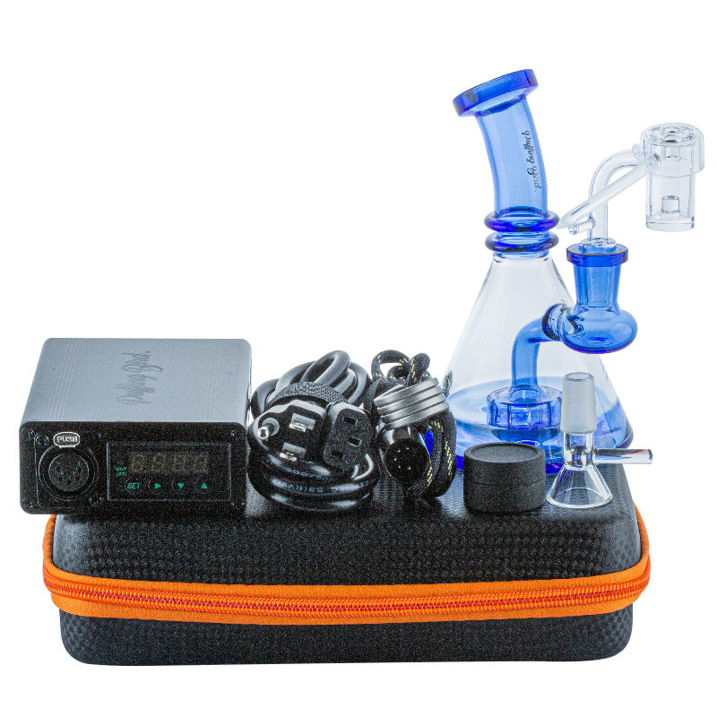 Showerhead Perc Glass Dab Rig Enail Bundle - PuffingBird CA