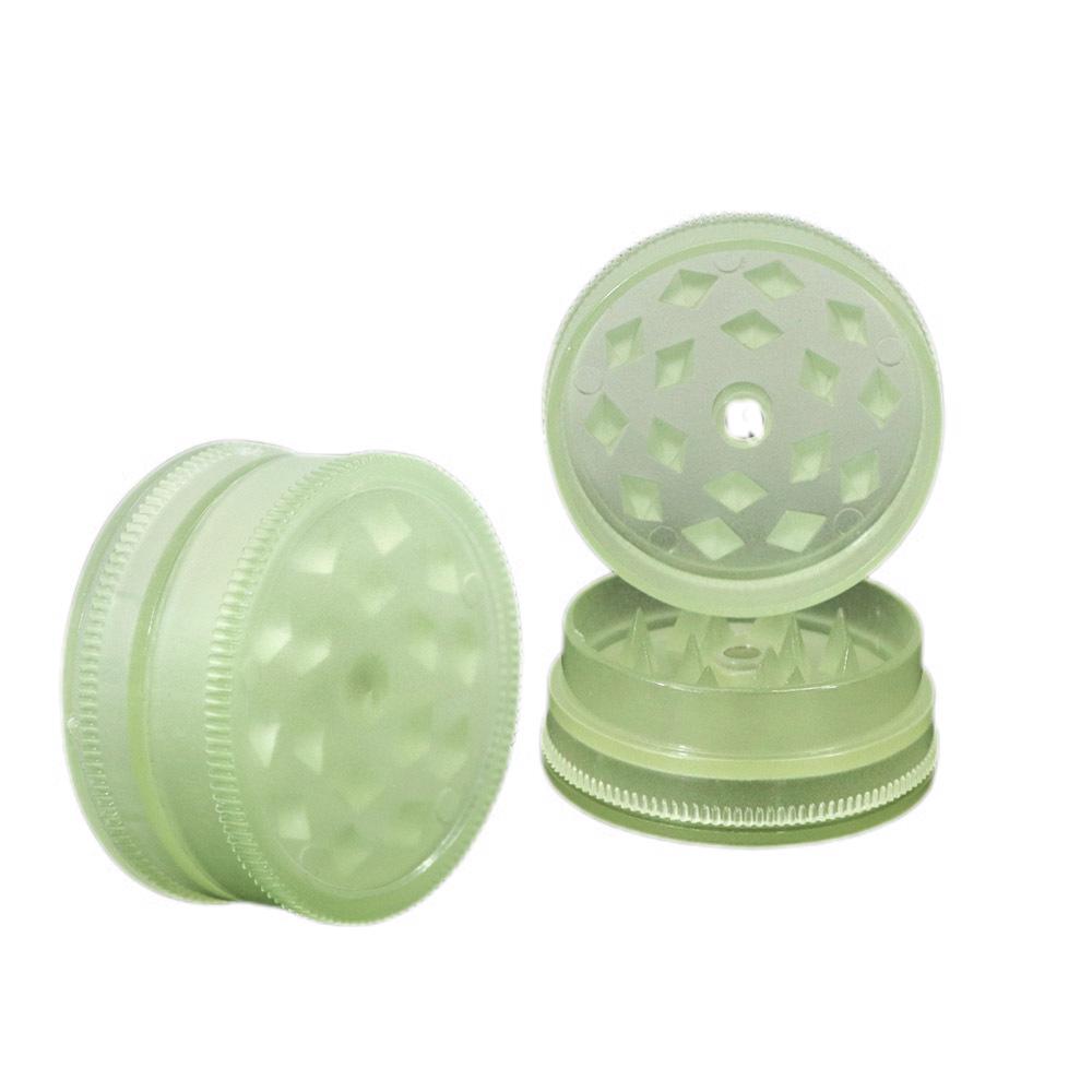 Luminous Plastic 2 Layer Herb Grinder - PuffingBird CA