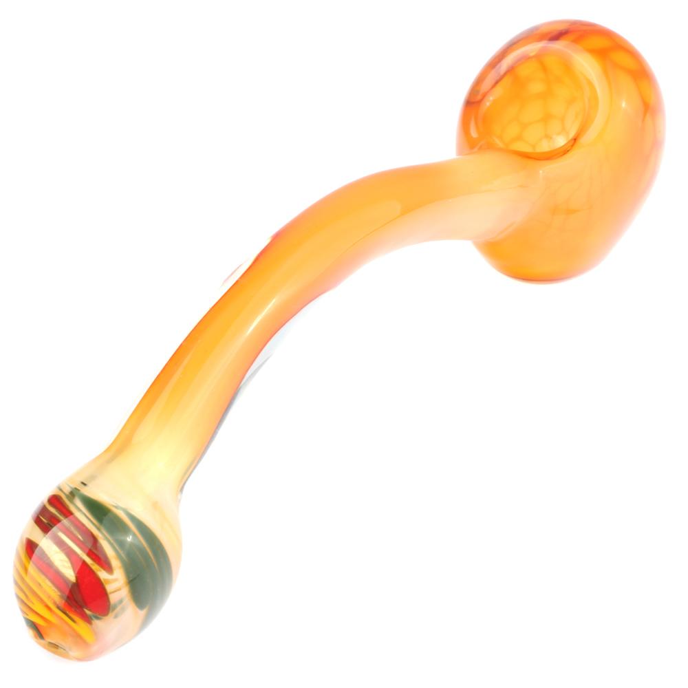 Orange Gandalf Sherlock Pipe - PuffingBird CA