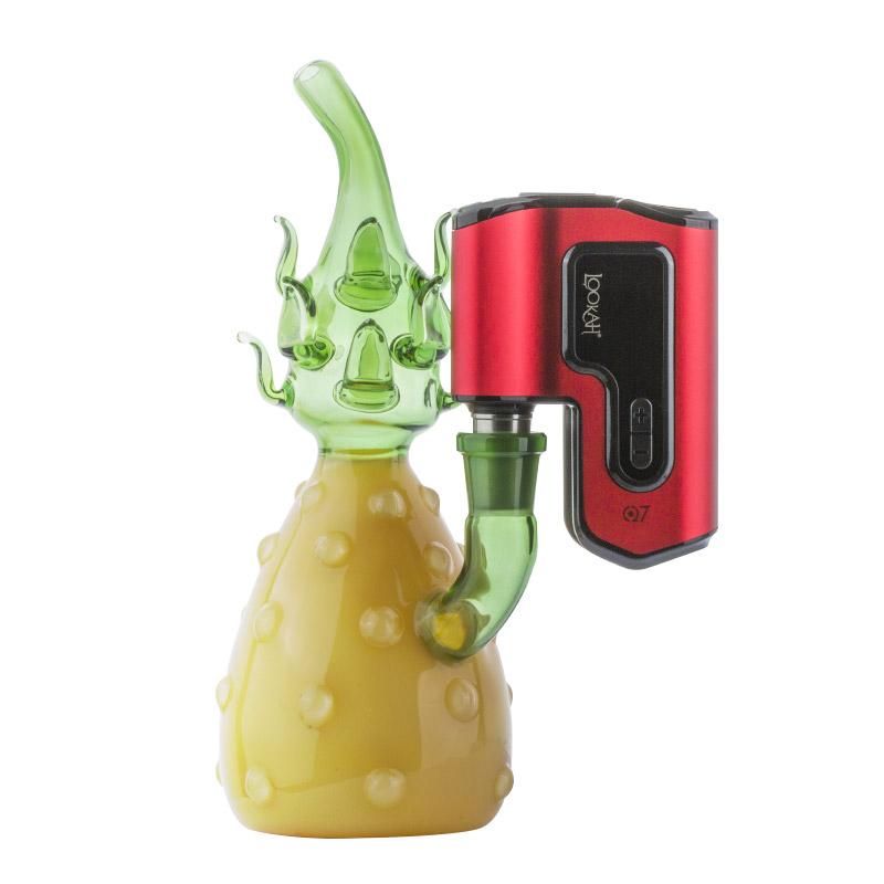 Glass Pineapple Theme Bong w/ Lookah Q7 Electric Dab Nail Set - PuffingBird CA