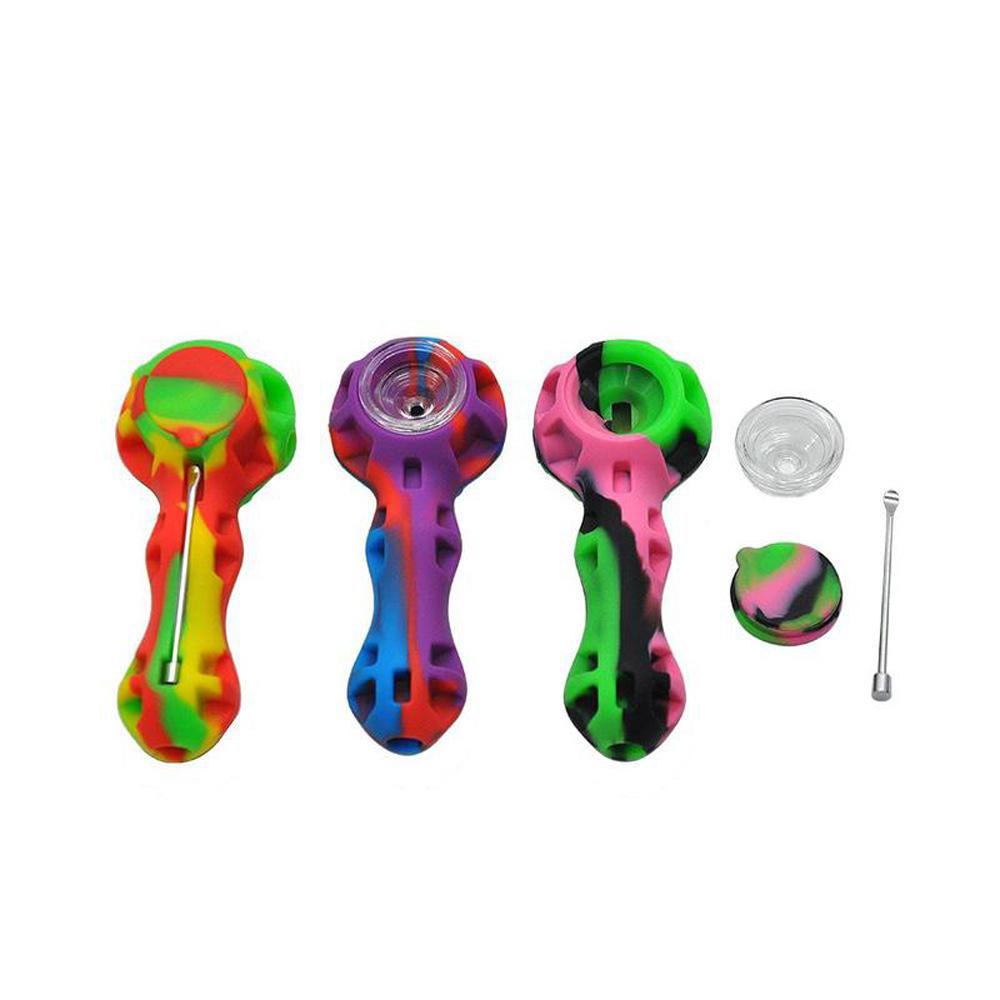 Silicone Weed Bowl/Dab Pipe ( Random Color ) - PuffingBird CA