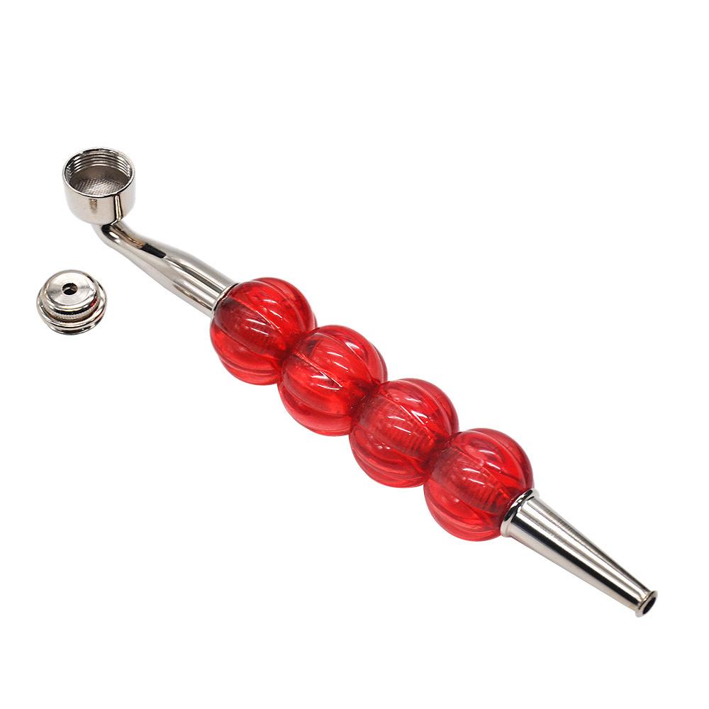 Four Beads Metal Weed Pipe - PuffingBird CA