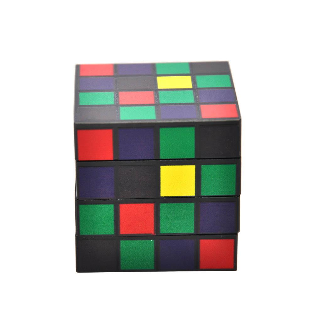 Rubix Cube Stealthy Novelty Herb Grinder 4 Layer 50 MM - PuffingBird CA