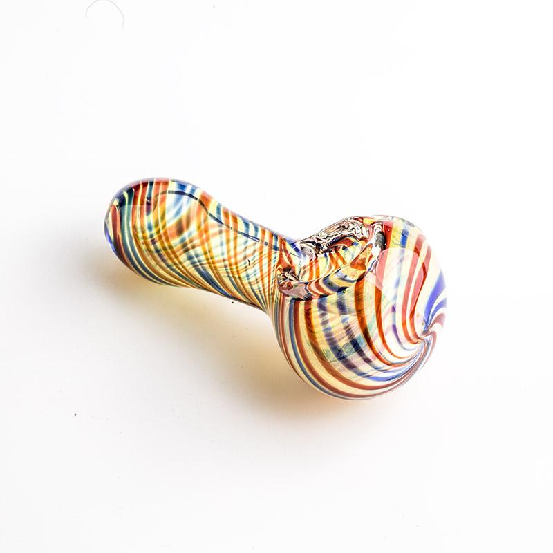Multiple Color Swirl Glass Pipe - PuffingBird CA