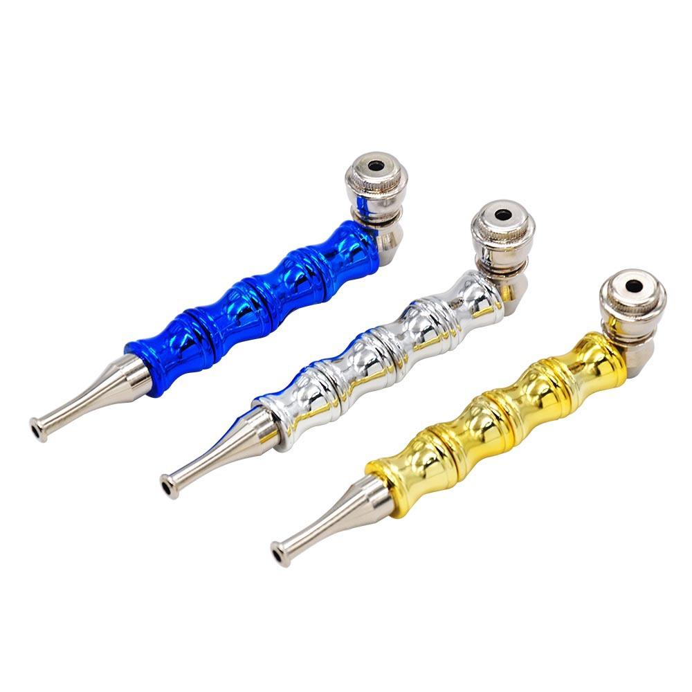 Bamboo Grip Metal Weed Pipe - PuffingBird CA