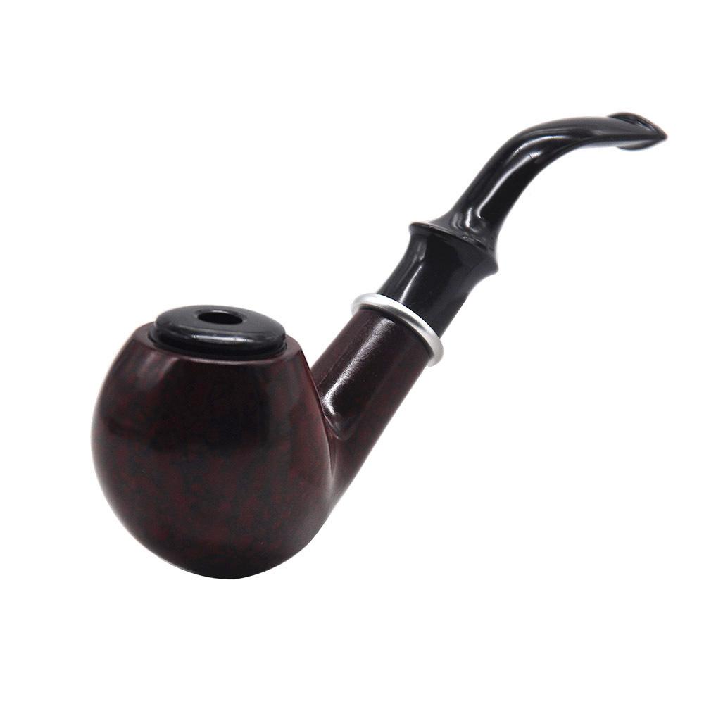 Tobacco Wooden Sherlock Pipe w/ Cover - PuffingBird CA
