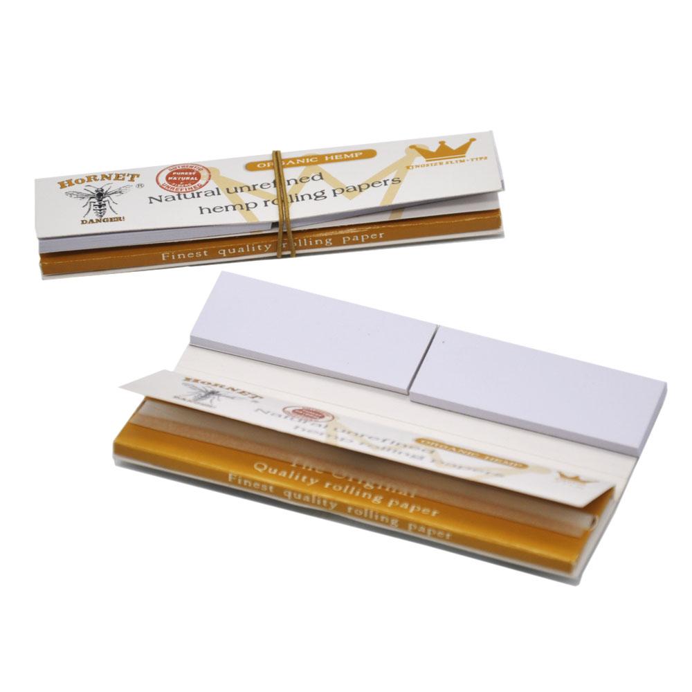 Hornet Natural Unrefined Hemp Rolling Paper 5 Booklets - PuffingBird CA