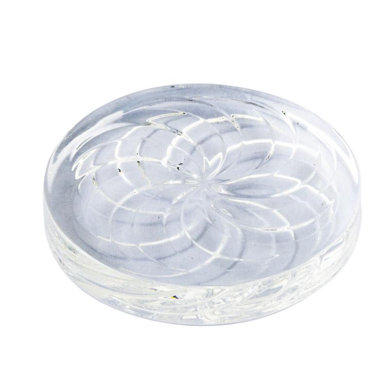 Clear Vortex Pattern Quartz Channel Cap 40mm - PuffingBird CA