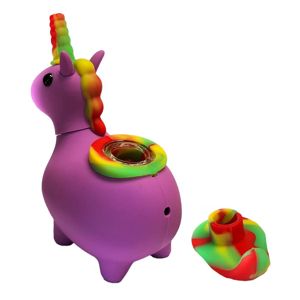 Unicorn Silicone Smoking Pipe - PuffingBird CA