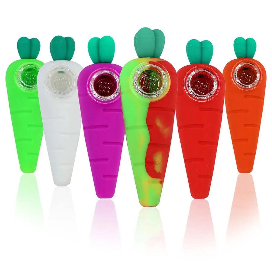 Carrot Silicone Smoking Pipe - PuffingBird CA