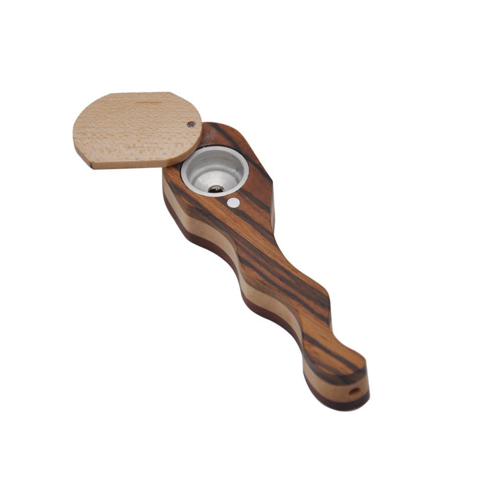 Sliding Cover Portable Wood Pipe - PuffingBird CA