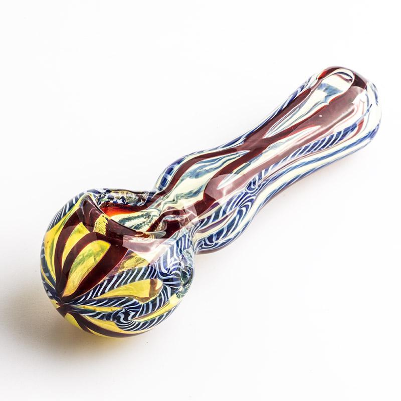 Fumed Glass Pipe w/ Maria Ring - PuffingBird CA