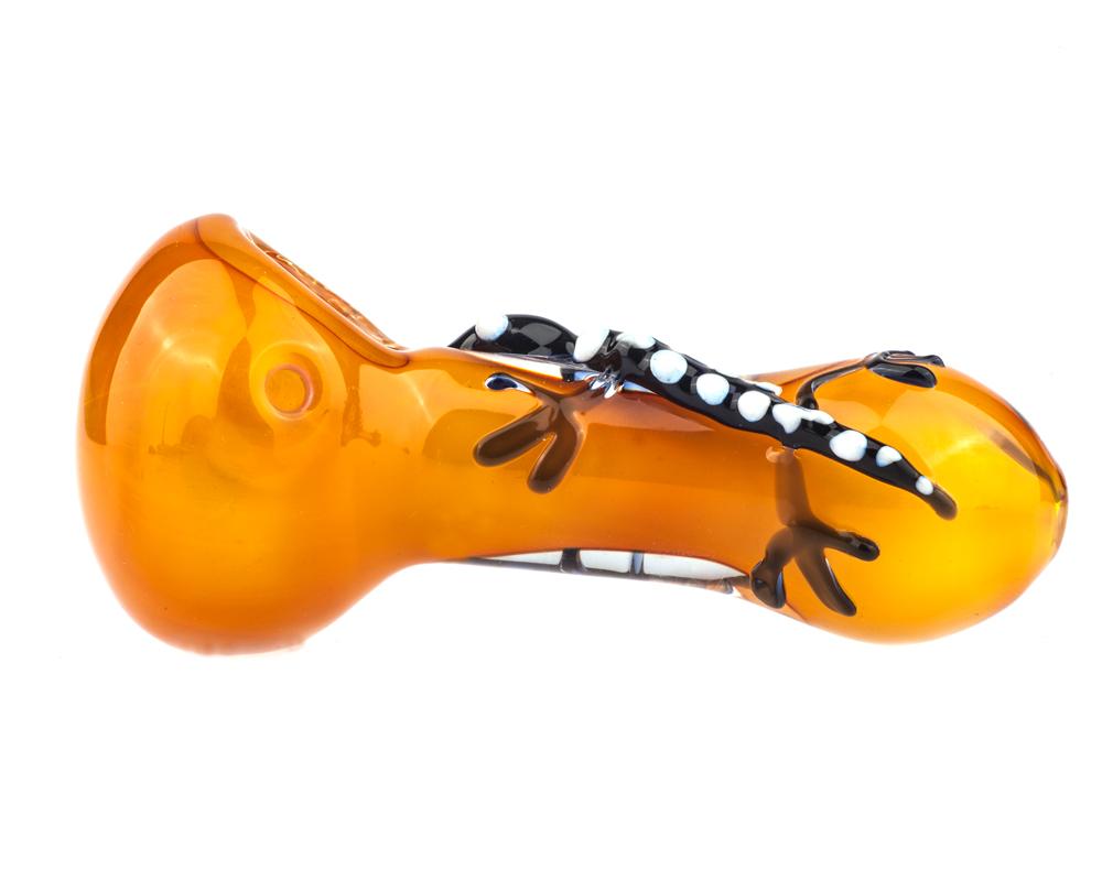 Gecko Themed Heady Spoon Pipe - PuffingBird CA