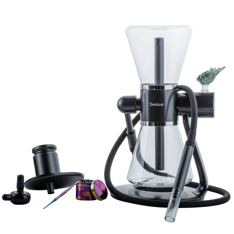 SANDGLAS Gravity Bong w/ Grinder Bong Bowl Dabber Set - PuffingBird CA