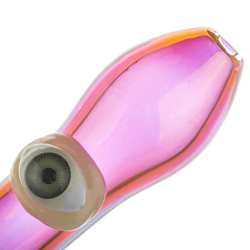 Pink Cyclops Glass Spoon Pipe - PuffingBird CA