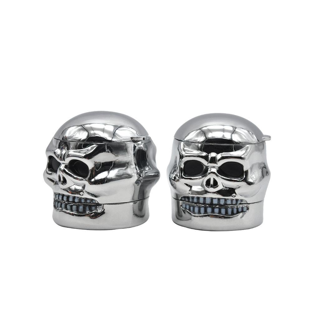 Skull Metal Weed Grinder 3 Layer - PuffingBird CA