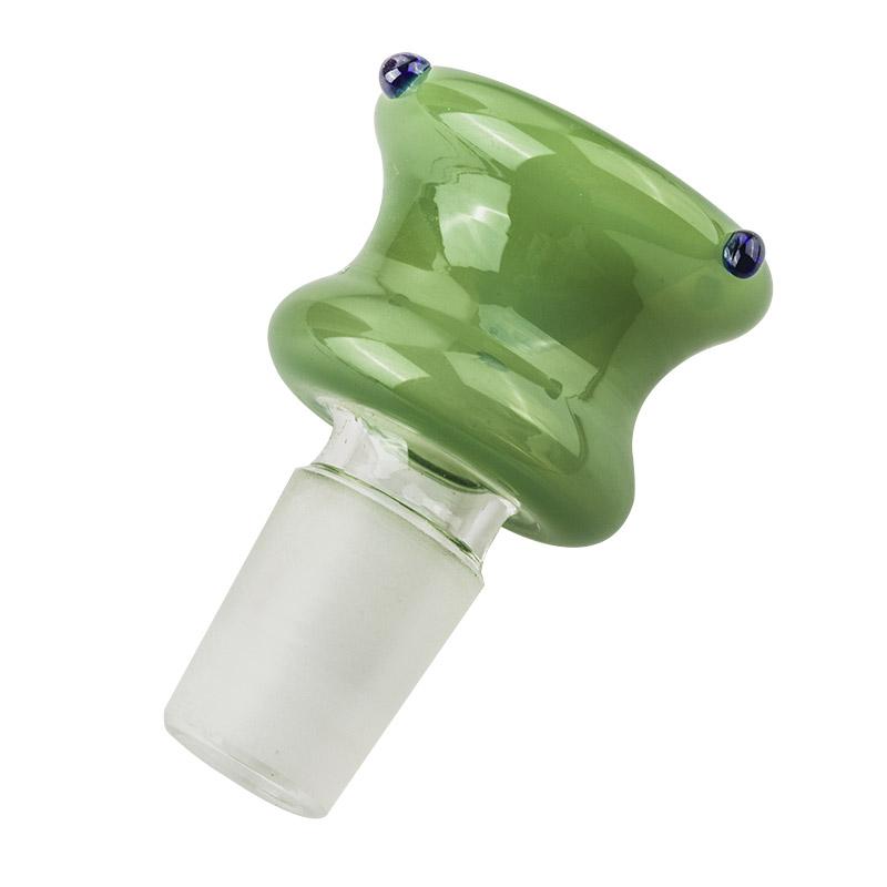 18mm Male Green Bong Bowl With Blue Marbles - PuffingBird CA