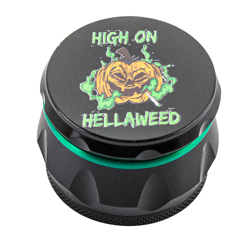 Halloweed Theme Zinc Alloy Herb Grinder 4 Piece - PuffingBird CA