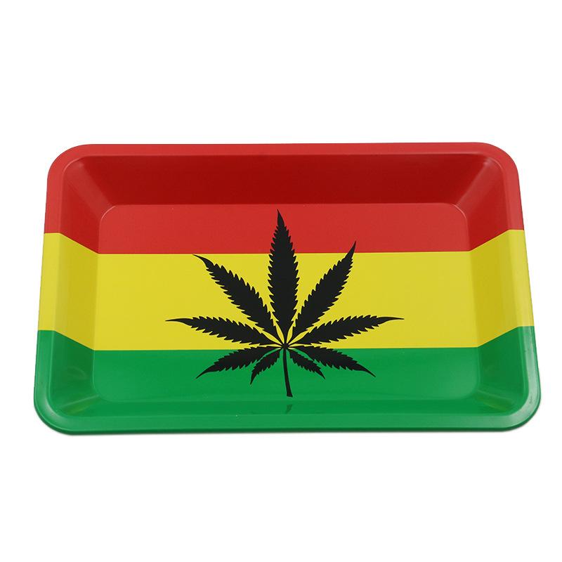 Small Metal Cigarette Rolling Tray Hand Roll - PuffingBird CA