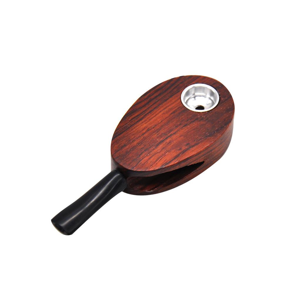 Oval Smoking Wooden Pipe - PuffingBird CA