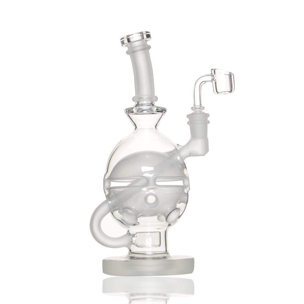 9 inch Fabsphere with Flower of Life perc 14.5mm - PuffingBird CA