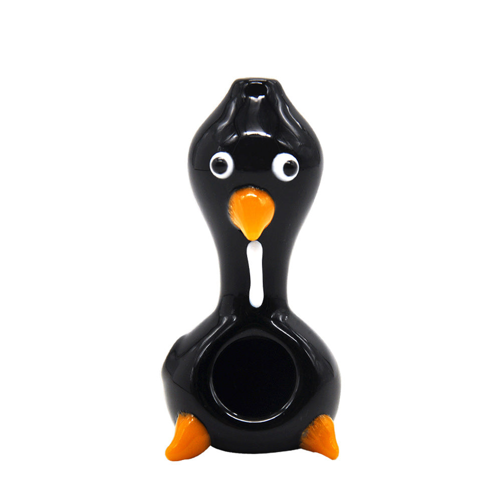Penguin Glass Spoon Pipe - PuffingBird CA