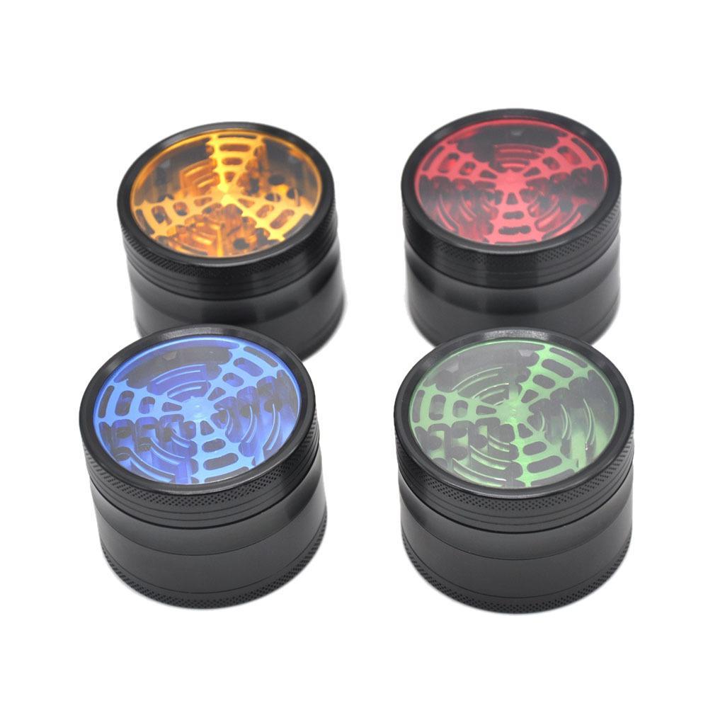 The Crusher Blade Novelty Grinder 4 Layer 63MM (4 Color) - PuffingBird CA