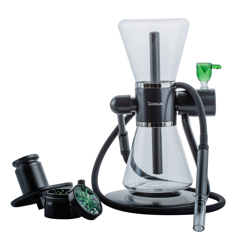SANDGLAS Gravity Bong w/ Herb Grinder Bong Bowl Set - PuffingBird CA