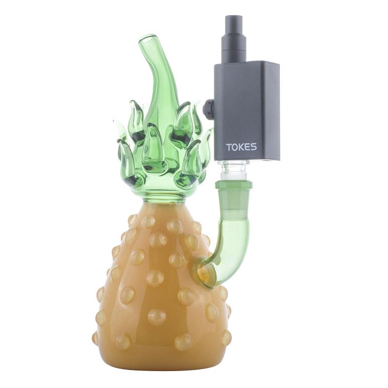 Heady Glass Pineapple Bong w/ SOC Tokes Vaporizer Set - PuffingBird CA