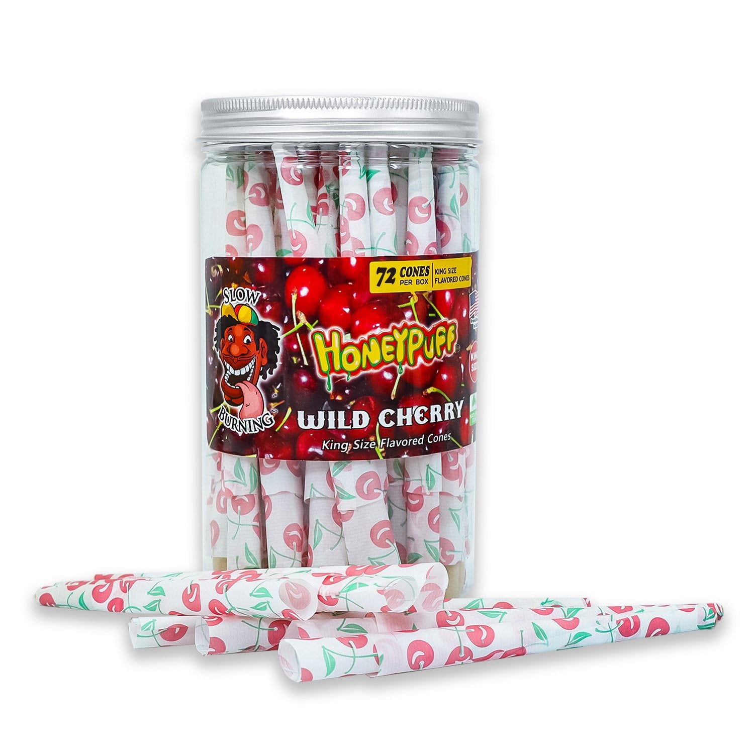 Cherry-Flavored Pre-Rolled Cones - PuffingBird CA