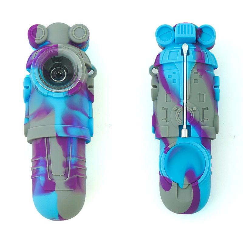 Camouflage Silicone Nectar Collector Pipe (Random Color) - PuffingBird CA