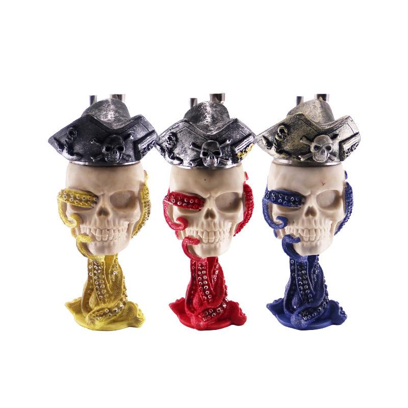 Skull Resin Bong Halloween Hookah - PuffingBird CA