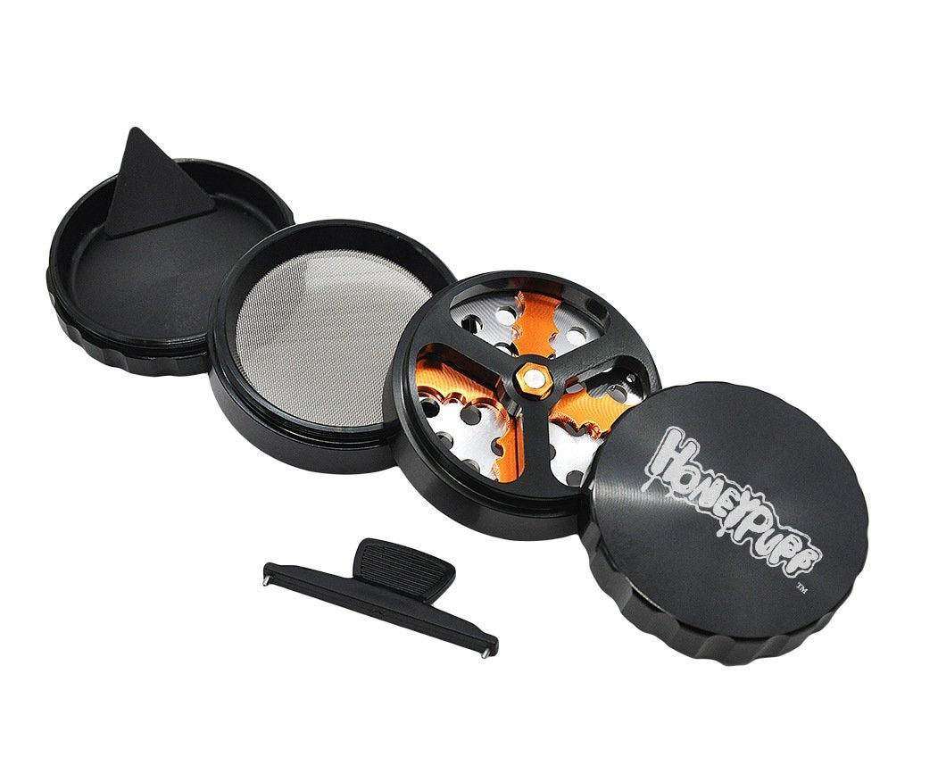 Honeypuff Blade Runner Herb Grinder 4 Layer 61 MM (3 Color) - PuffingBird CA