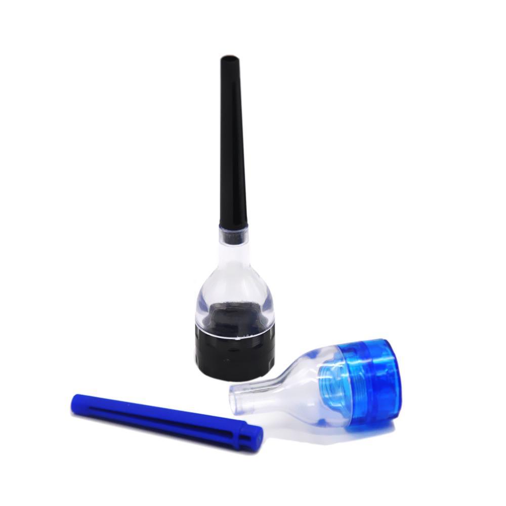 Funnel 3 Layer Herb Grinder W/Roll Tube ( 4 Colors ) - PuffingBird CA